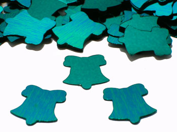 Turquoise Bell Confetti